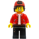 LEGO Jack Davids with Red Jacket with Backwards Cap (Smile / Grumpy) Minifigure