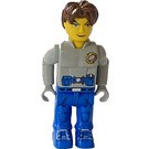 LEGO Jack Stone mit Licht Grau Rescue Jacke Minifigur