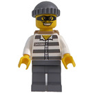 LEGO Jail prisoner mit prison Streifen, Maske Minifigur