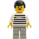 LEGO Jailbreak Joe W Striped Prison Garnitur z Światło Szary Nogi Minifigurka