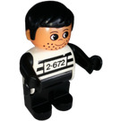 LEGO Jailbreak Joe mit Schwarz Waffen Duplo Abbildung
