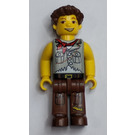 LEGO Jake with Brown Pants and Gray Shirt with Pockets Minifigure