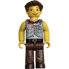 LEGO Jake mit Braun Pants und Grau Hemd mit Pockets Minifigur