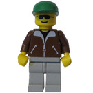 LEGO Jeep Conductor, Marrón Chaqueta Minifigura