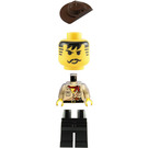 LEGO Johnny Thunder (desert) with LEGO Logo on Back Minifigure