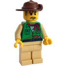 LEGO Johnny Thunder (Expedition) avec Vert Chemise et Jambes simples Minifigurine