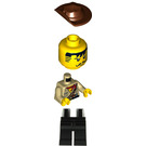 LEGO Johnny Thunder (The Lego Movie - Dark Brun Straps, Vit Pupils) Minifigur