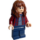 LEGO Joyce Byers - Dark Red Plaid Flannel Shirt, Dark Blue Legs