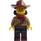 LEGO Jungle Explorer met Rugzak en Cowboy Hoed Minifiguur