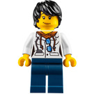 LEGO Jungle Explorer with Black Tousled Hair and Lipstick Minifigure