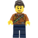 LEGO Jungle Explorer with Dark Brown Hair with Bun Minifigure