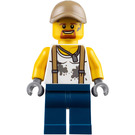 LEGO Jungle Explorer met Dirty Shirt en Donker zandbruin Pet Minifiguur