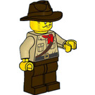 LEGO Dschungel Explorer mit Fedora Hut Minifigur