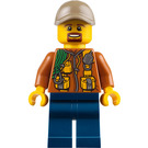 LEGO Dschungel Explorer mit Goatee und Dunkel Beige Kappe Minifigur