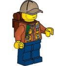 LEGO Jungle Explorer with Reddish Brown Backpack Minifigure