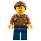 LEGO Jungle Explorer with Reddish Brown Hair with Ponytail  Minifigure