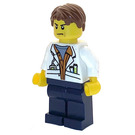 LEGO Džungle Scientist s Reddish Hnědá Krátké vlasy Minifigurka