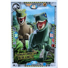 LEGO Jurassic World Trading Card Game (Polish) Series 1 - # 70 Podwójny Dinoatak Bleu i Delta