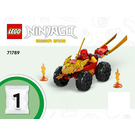 LEGO Kai et Ras's Auto et Bike Battle 71789 Instructions