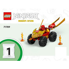 LEGO Kai and Ras's Car and Bike Battle 71789 Instructies