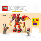 LEGO Kai's Dragon Mech Battle Pack Set 71851 Instructions