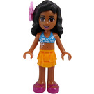 LEGO Kate with Dark Azure Bikini Top and Flower Minifigure