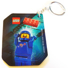 LEGO Keychain with Lenticular Benny Design / Good Cop - Bad Cop on reverse