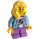 LEGO Kid med Bright Lys Blå Jakke Minifigur