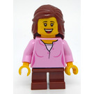 LEGO Kid mit Bright Pink oben Minifigur