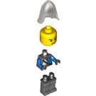 LEGO King's Knight with Blue and White Torso and Helmet Minifigure