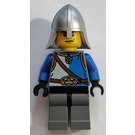 LEGO King's Knight mit Blau und Weiß Torso und Helm Minifigur