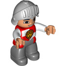 LEGO Knight with Red and White Top Duplo Figure
