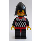 LEGO Ridder med Rød/Sølv Scale Mail Vest Minifigur