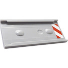 LEGO Ladder Holder 2 x 6 with Red and White Danger Stripes (Left Side) Sticker (87913)