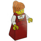 LEGO Lady with Slope Minifigure
