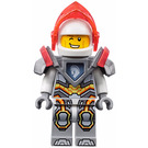 LEGO Lance with Neon Reddish Orange Visor and Silver Armor Minifigure