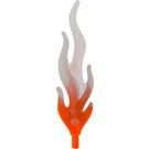 LEGO Large Flame with Marbled Transparent Black Tip (28577)