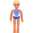 LEGO Laura with Blue & White Swimsuit Minifigure