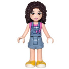 LEGO Laurie with Denim Overall Skirt and Dark Pink Top Minifigure