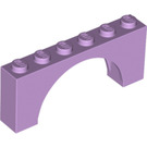LEGO Lavender Arch 1 x 6 x 2 Medium Thickness Top (15254)