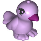 LEGO Lavender Bird with Feet Seperate with Purple Beak and Black Eyes (24600)