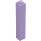 LEGO Lavendel Kloss 1 x 1 x 5 med Solid knott (2453)