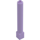 LEGO Lavendel Steen 1 x 1 x 6 Rond met Vierkant Basis (43888)