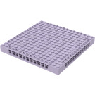 LEGO Lavande Brique 16 x 16 x 1.3 avec des trous (65803)