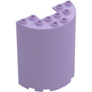 LEGO Lavendel Sylinder 3 x 6 x 6 Halv (35347 / 87926)