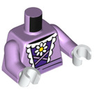 LEGO Lavendel Daisy og med Krone Minifig Torso (973 / 76382)