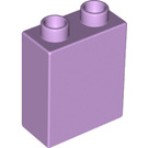 LEGO Lavender Duplo Brick 1 x 2 x 2 without Bottom Tube (4066 / 76371)