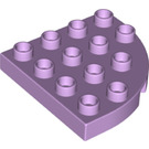 LEGO Duplo Lavender Plate 4 x 4 with Round Corner (98218)