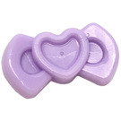 LEGO Lavender Hair Bow with Heart Design (92355)