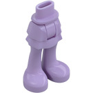 LEGO Lavendel Heup met Kort Dubbele Layered Rok met Paars Shoes en Ankle Straps (92818)